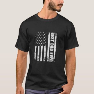 Bästa Pappa någonsin USA flagga Amerikanska första T Shirt