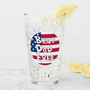 Bästa Pappa någonsin USA flagga Glaskopp