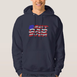 Bästa pappa någonsin, USA, flagga Hoodie