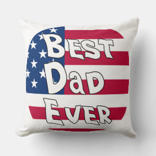 Bästa Pappa någonsin USA flagga Kudde