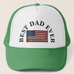 BÄSTA PAPPA NÅGONSIN USA FLAGGAN ANPASSA LANDS FLA KEPS