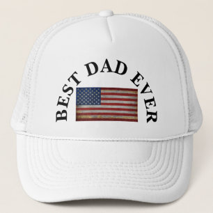 BÄSTA PAPPA NÅGONSIN USA FLAGGAN ANPASSA LANDSFLAG KEPS