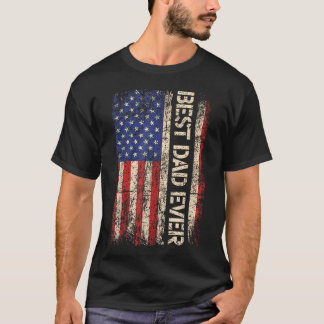 Bästa pappa någonsin USA:s amerikanska flagga för T Shirt