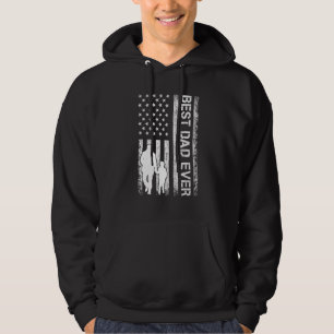Bästa Pappa någonsin USA:s Flagga för Fars dag Hoodie