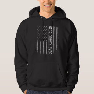 Bästa pappa någonsin USA:s Flagga för Pappor Meda Hoodie