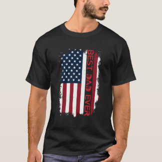 Bästa Pappa någonsin USA:s Flagga passar för Pappo T Shirt