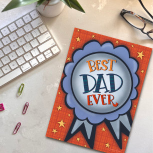 Bästa pappa någonsin Utmärkelse Roligt Inspiration Kort