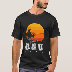 Bästa pappa någonsin Utomhus Horn Älg Hjort T Shirt