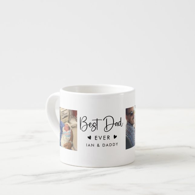 Bästa pappa någonsin-uttryck espressomugg (Framsida vänster)