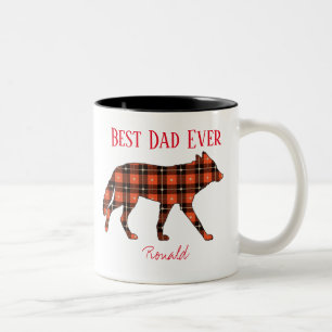 Bästa Pappa någonsin Varg Buffalo Play Två-Tonad Mugg