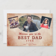 Bästa pappa någonsin Vattenfärg Foto Fars dag