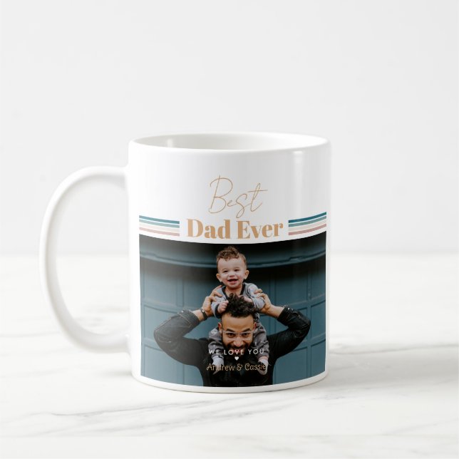 Bästa pappa någonsin Vi älskar dig Kaffemugg (Vänster)