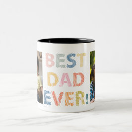Bästa pappa någonsin. Vi älskar dig så mycket Två-Tonad Mugg