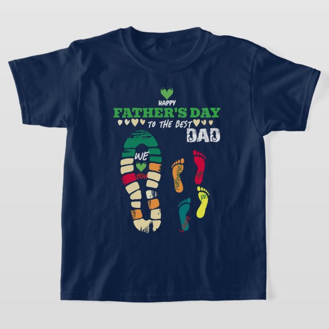Bästa pappa någonsin – Vi älskar dig T Shirt (Laydown)