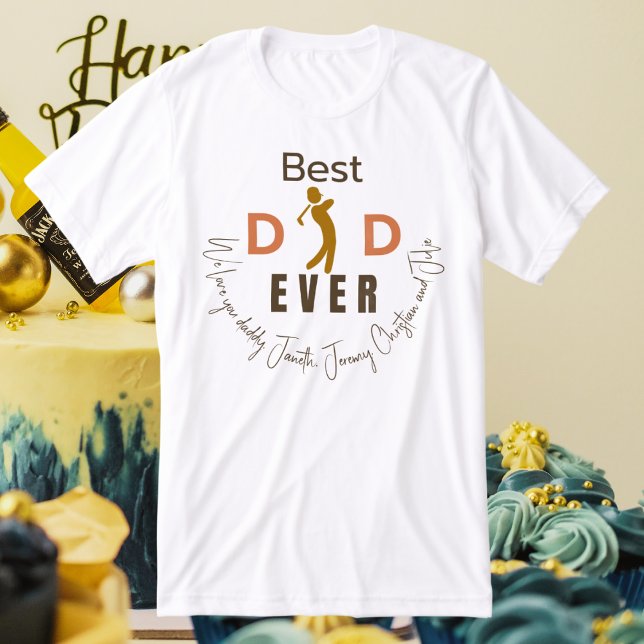 Bästa Pappa någonsin Vi Kärlek er pappa Modern Far T Shirt (Skapare uppladdad)