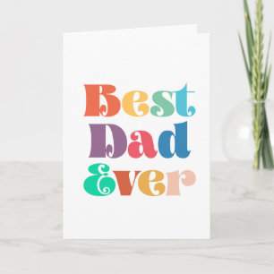 Bästa pappa någonsin-Vintage-återanrop Fars dag Kort