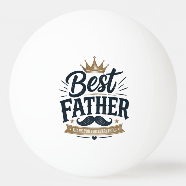 Bästa pappa någonsin – Vintage Fars dag-design Pingisboll (Framsidan)