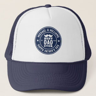 Bästa Pappa någonsin Vintage Retro Badge Fars dag Keps