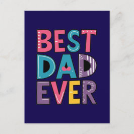 Bästa pappa någonsin  vykort