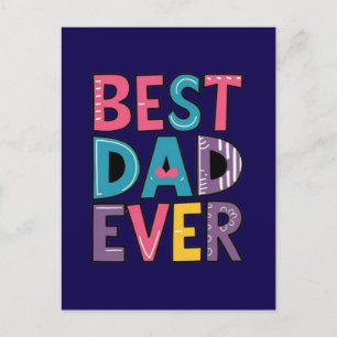 Bästa pappa någonsin vykort