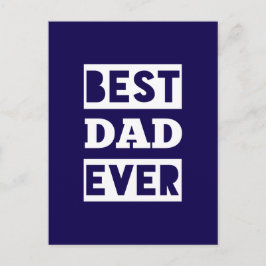 Bästa pappa någonsin vykort