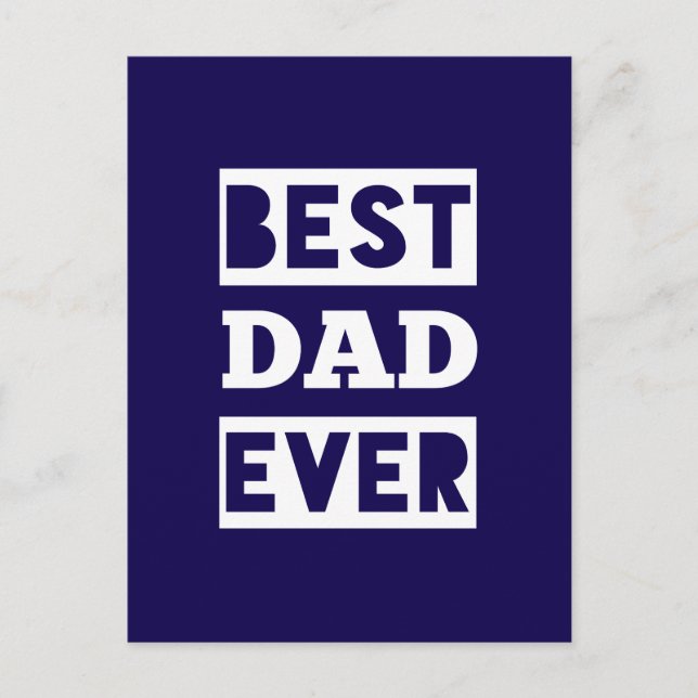 Bästa pappa någonsin vykort (Framsida)