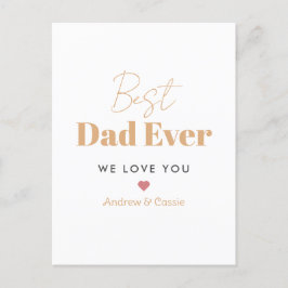 Bästa pappa någonsin vykort