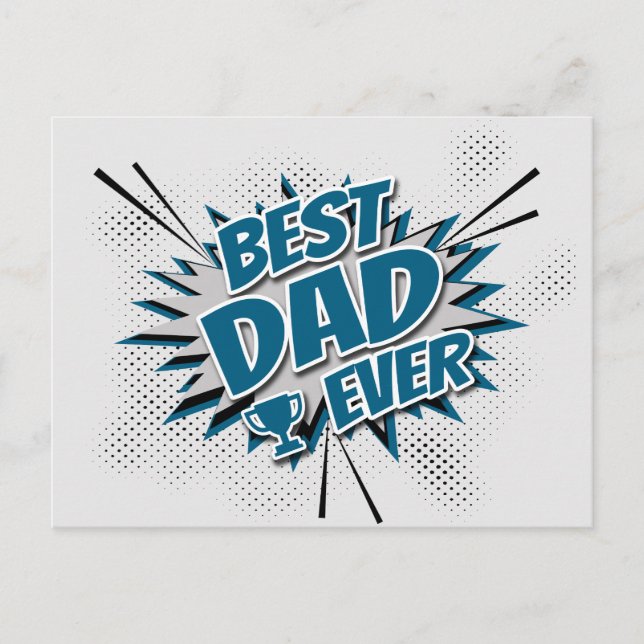 Bästa Pappa någonsin Vykort (Framsida)