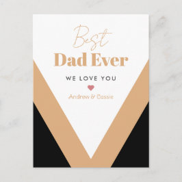 Bästa pappa någonsin vykort