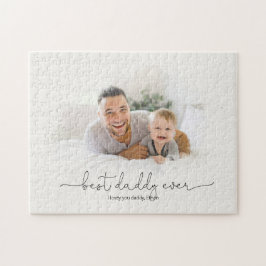 Bästa pappa någonsin Watercolor Photo Mask Namn Pussel