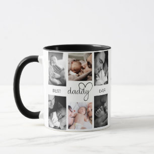 Bästa pappa nånsin   Fars dag 6 Fotokollage Mugg