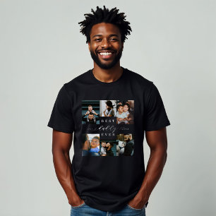 Bästa pappa nånsin Fars dag 6 Fotokollage T Shirt
