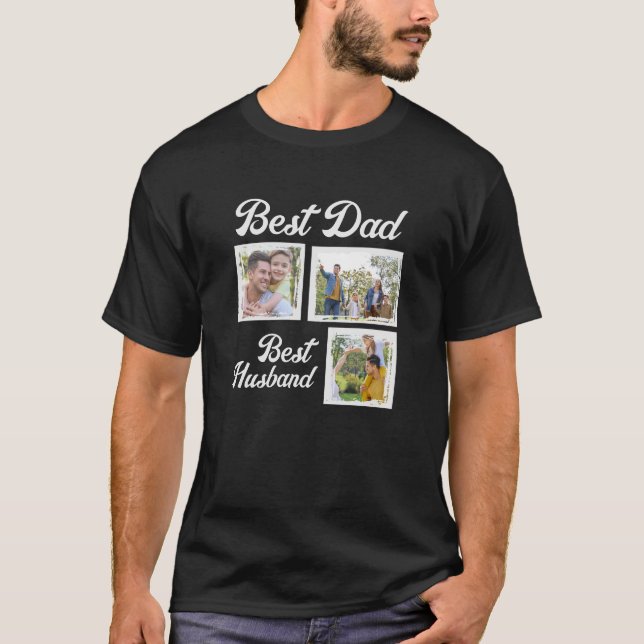 Bästa Pappa och Make Personlig T-Shirt (Framsida)