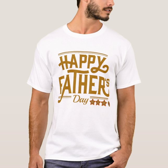 Bästa pappa på fars dag t shirt (Framsida)
