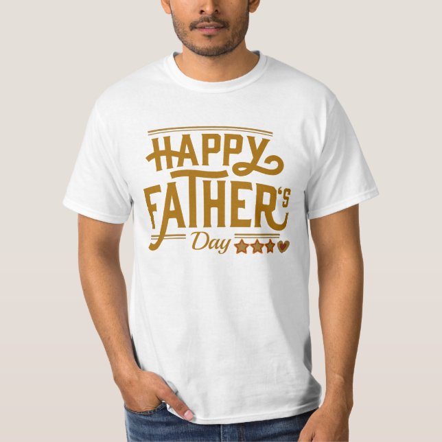Bästa pappa på fars dag t shirt (Framsida)