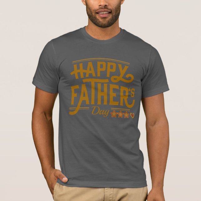 Bästa pappa på fars dag t shirt (Framsida)