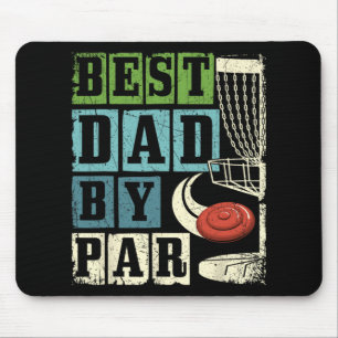 Bästa pappa på par - Rolig Disc Golf-spelare Flyga Musmatta