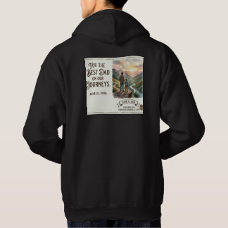 Bästa pappa på våra resor Anpassad fars dag Hoodie