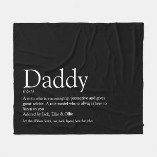 Bästa Pappa Pappa Far Änonsin Definition Rolig Sva Fleecefilt