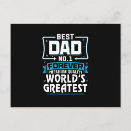 Bästa pappa pappa Världens bästa nr 1 Vykort