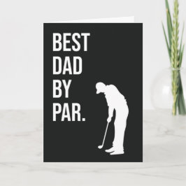 Bästa Pappa Par Golf Fars Dag Kort