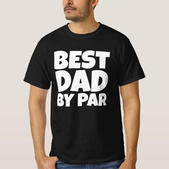 BÄSTA PAPPA PAR GOLFER T-SHIRTS (Framsida)