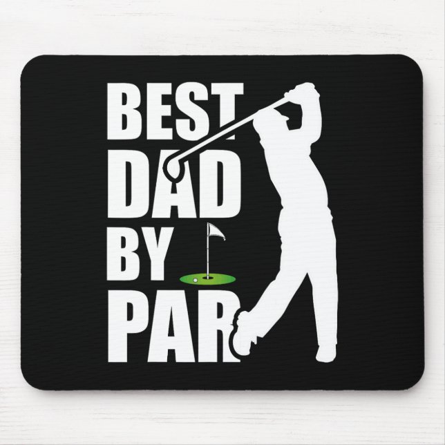 Bästa pappa parodisk rolig golf fars dag pappa  musmatta (Framsidan)