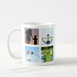 BÄSTA PAPPA PER PAR anpassningsbar 4-foto Kaffemugg