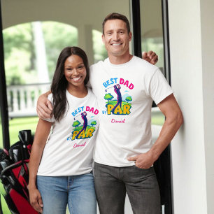 Bästa Pappa per part Fars dag Golf Gift T Shirt