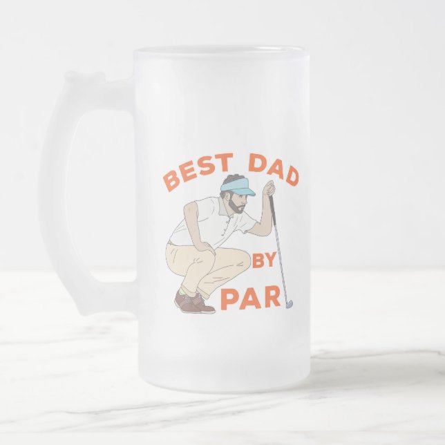 Bästa Pappa per part Frostat Ölglas (Vänster)