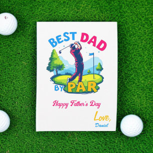Bästa Pappa per part Golf Älskare Fars dag Kort