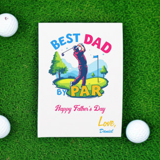 Bästa Pappa per part | Golf Älskare Fars dag Kort