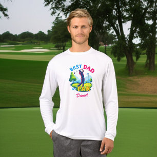 Bästa Pappa per part Golfing Pappa Fars dag T Shirt