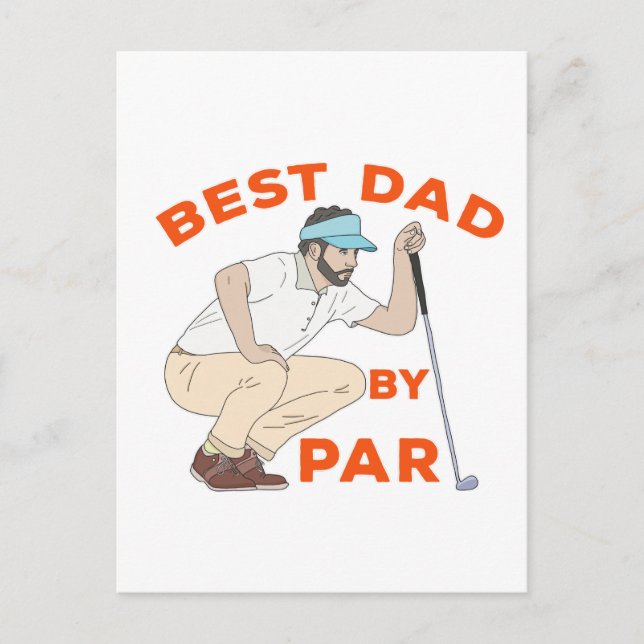 Bästa Pappa per part Vykort (Framsida)
